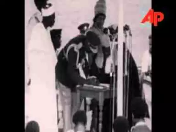 Swearing-In Of Nnamdi AzikiweAsThe First President Of Nigeria In 1963 (Rare Video)